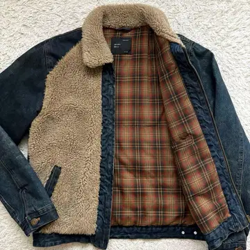 ZARA 자라 보아 자켓 그리즐리 자켓 데님 자켓 곰돌이 자켓