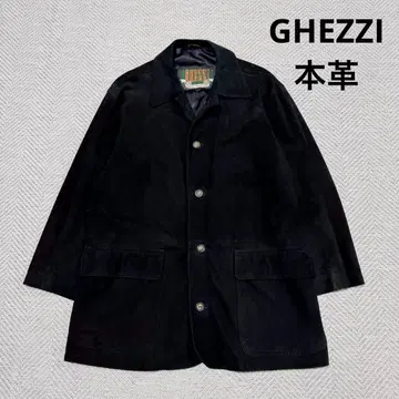 새상품급 게찌 이탈리아제 천연 가죽 스웨이드 자켓 블랙 2 레어