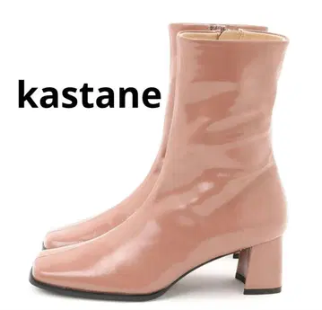 [ 새상품 ] kastane(카스타네) 소프트 가죽 스퀘어 부츠 24cm