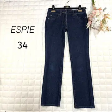 ESPLE 에스피에 팬츠 데님 스키니 스트레치 34 S 다크 네이비