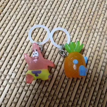 패트릭 & 파인애플하우스 키링 세트