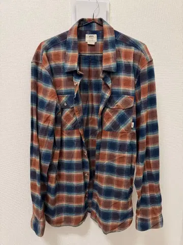 VANS X-LARGE 체크 무늬 플란넬 셔츠 블록 체크 00s