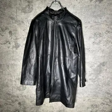 램 가죽 코드 천연 가죽 양가죽 광택 가죽 자켓 블랙 풀 집업