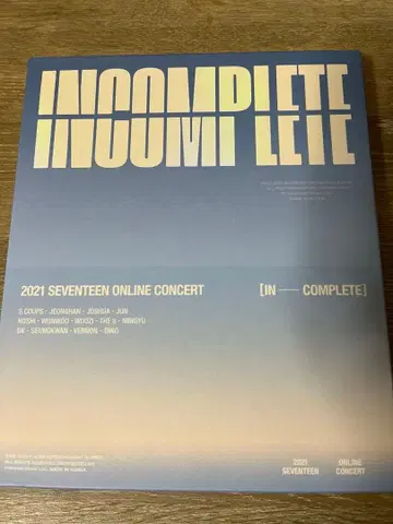 SEVENTEEN INCOMPLETE 2021 ONLINE CONCERT