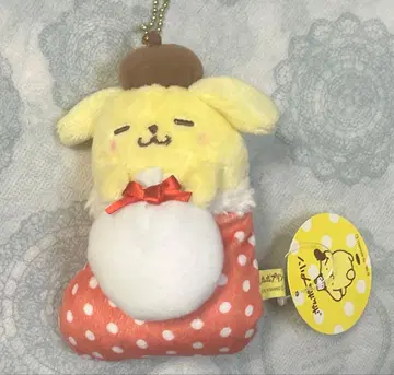 [ 새상품 택 포함 ] 폼폼푸딩 카페 양말 크리스마스 마스코트