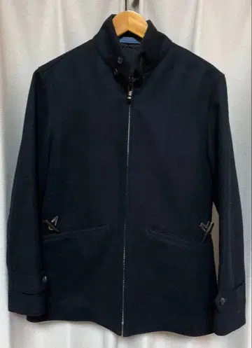 semoh 울 집업 자켓 네이비