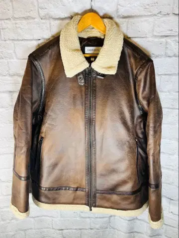 Calvin Klein 페이크 시어링 자켓