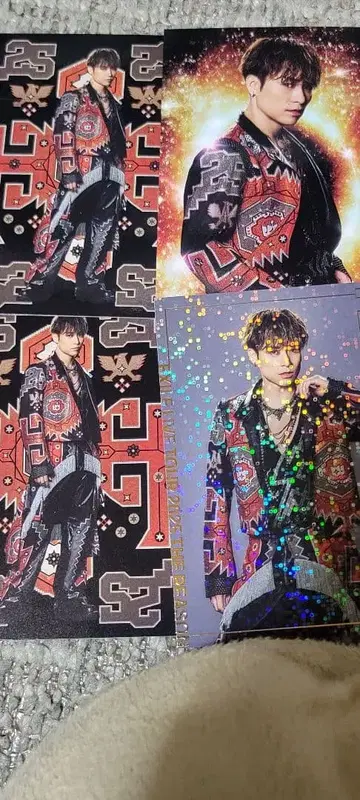 EXILE TETSUYA 카드 4장 세트 사인 있음