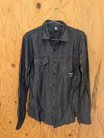 구제 의류 판매 BREWDOG 데님 긴팔 셔츠 S 다크 그레이