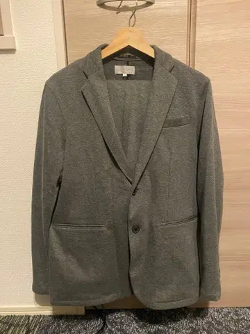 ABAHOUSE 트래블 수트 셋업 그레이 스트레치 46