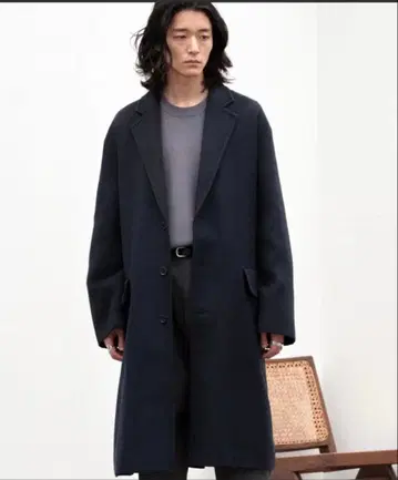 [WYM] SMOOTH HERRINGBONE MAXI OVER COAT