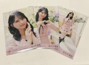 이코러브 사사키 마이카 러브송에 습격당하다 핑크 니트 브로마이드 컴프