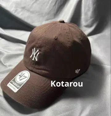 47brand 야구 모자 NY 자수 캡 브라운