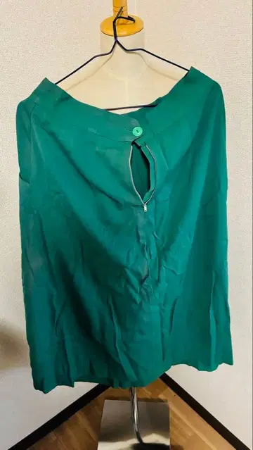 빈티지 스커트 개버딘 울