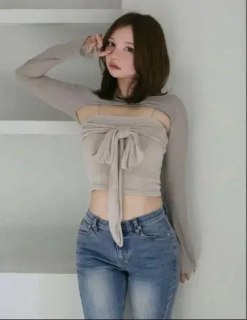 andmary 셰일라 리본 탑