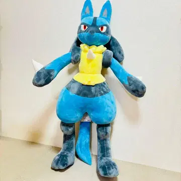 [ 새상품급 ] 포켓몬 루카리오 등신대 봉제 인형 택 포함