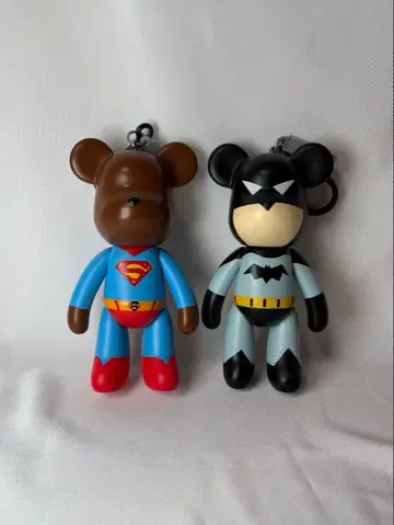 [ 2개 세트 ] POPOBE 베어브릭 슈퍼맨, 배트맨