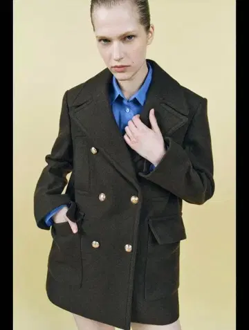 ZARA 자라 ZW COLLECTION 울 혼방 코트 XS