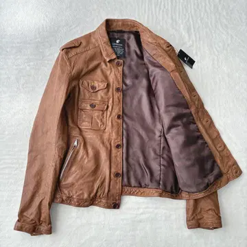 [ 미사용 택 포함 ] 러블리스 LOVELESS 가죽 자켓 양가죽 브라운