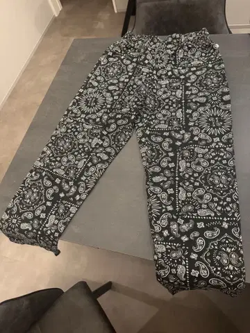 Cockman 페이즐리 무늬 셰프 팬츠