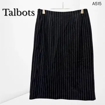 [ 탈봇 ] 핀스트라이프 타이트 스커트 네이비 x 그레이 고급 울 혼방