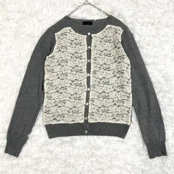 아파트 바이 로리즈 가디건 레이스 라운드넥 M 성숙/러블리