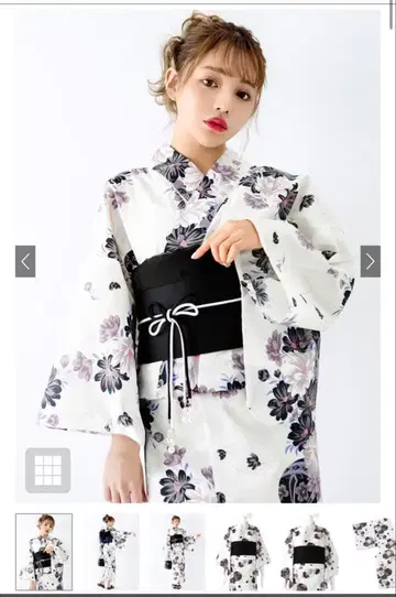 GRL 라메 믹스 유카타 유카타용 잡화 세트