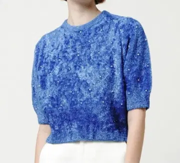 택 포함 LOULOU WILLOUGHBY 루루 윌비 펄 니트