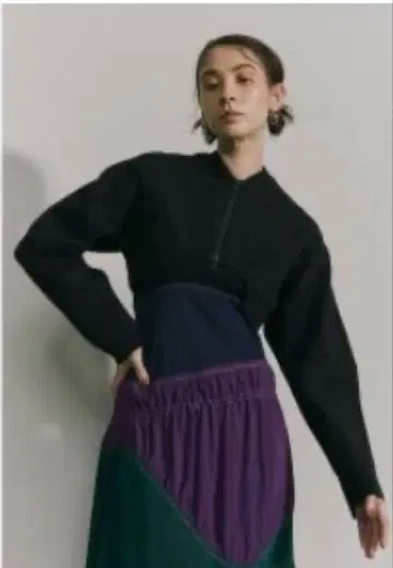 un3d 니트 볼레로 블랙 숏 기장 36