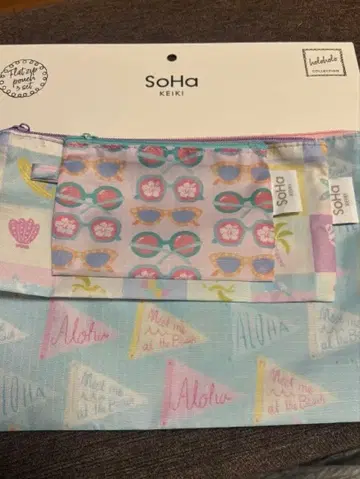 SoHa 파우치 3개 세트 Hawaii 새상품