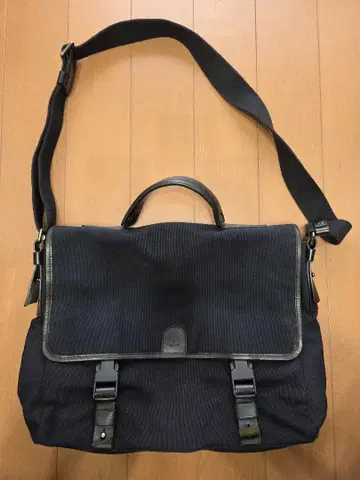 일비종떼 이탈리아제 숄더 네이비 캔버스 가죽