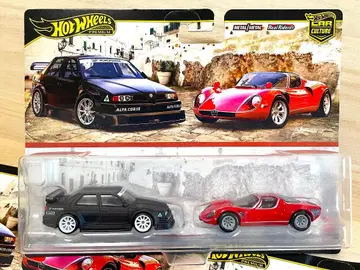 HW 카 컬처 2팩 알파 로메오 155 V6 & 스트라달레