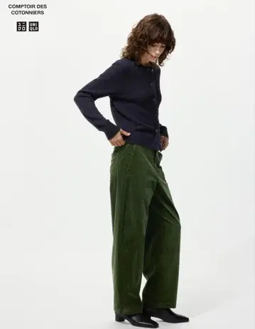 코듀로이 커브 팬츠 그린 S