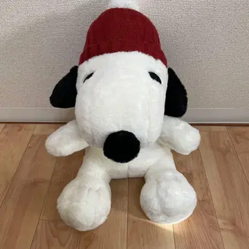 스누피 니트 모자 봉제 인형