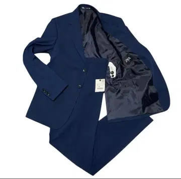 택 포함 ZARA 비즈니스 정장 네이비 사이즈 4840 L