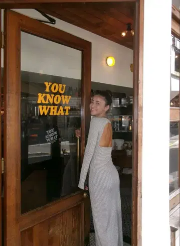 alexiastam 스트라이프 롱 슬리브 드레스