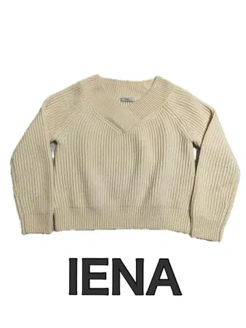 IENA 이에나 V넥 니트 아이보리