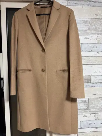 UNIQLO 여성용 베이지 체스터 코트