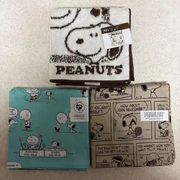 스누피 손수건 세트 3