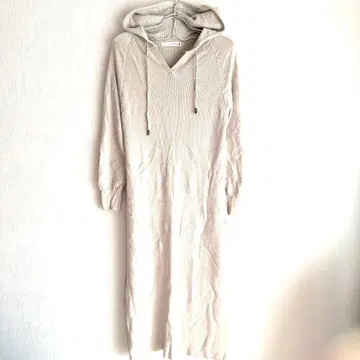 [부즈루드] 니트 원피스 후드 부착 롱 원피스