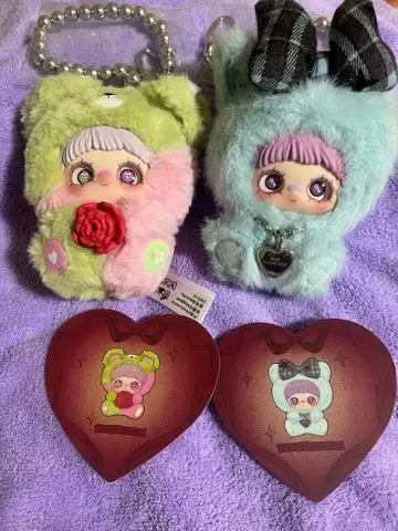 메이메이 메이 아이 러브 유 시리즈 그린 곰과 파랑 고양이 2점