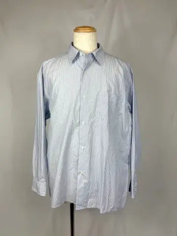 신상 유니클로 C 브로드 오버 사이즈 셔츠/스트라이프 BL