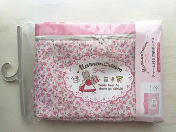 마론크림 참 포함 뚜껑 있는 수납 박스 아베일 산리오 꽃무늬