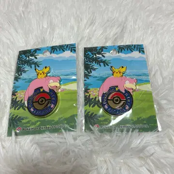 [ 미개봉 새상품 ] 포켓몬 센터 카가와 한정판 로고 핀즈 야돈 우동