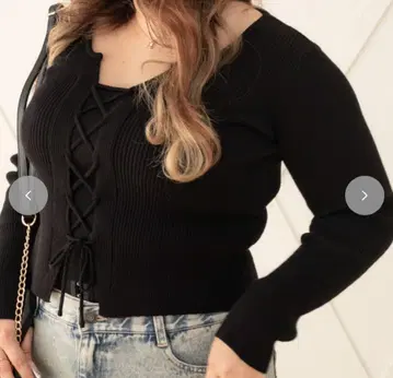 시마무라 람 스핀들 니트 풀오버 블랙 4L