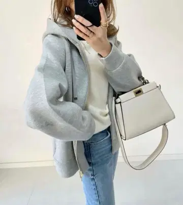 엠마 테일러 엠마테일러 종이상자 집업 후드티 그레이