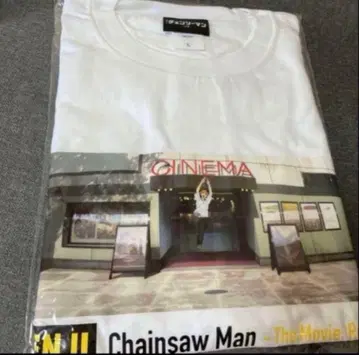 새상품 덴지 체인소 맨 T셔츠 영화 장면 레제 편 극장판