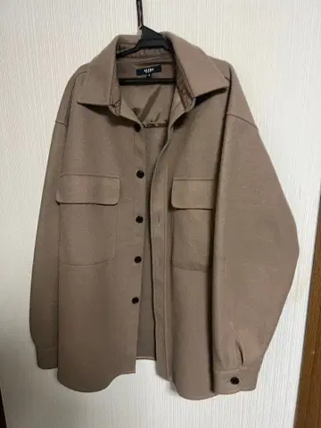 BEAMS M 베이지 셔츠 자켓