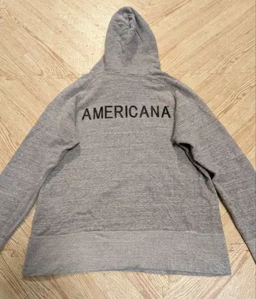 AMERICANA 로고 후디 후드티 그레이