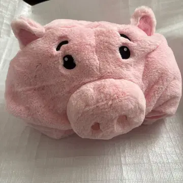 돼지 얼굴 플리스 모자